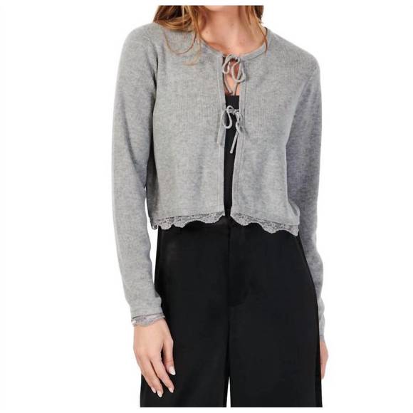 NEW CAMI NYC elaine cardigan in alloy - Picture 3 of 5